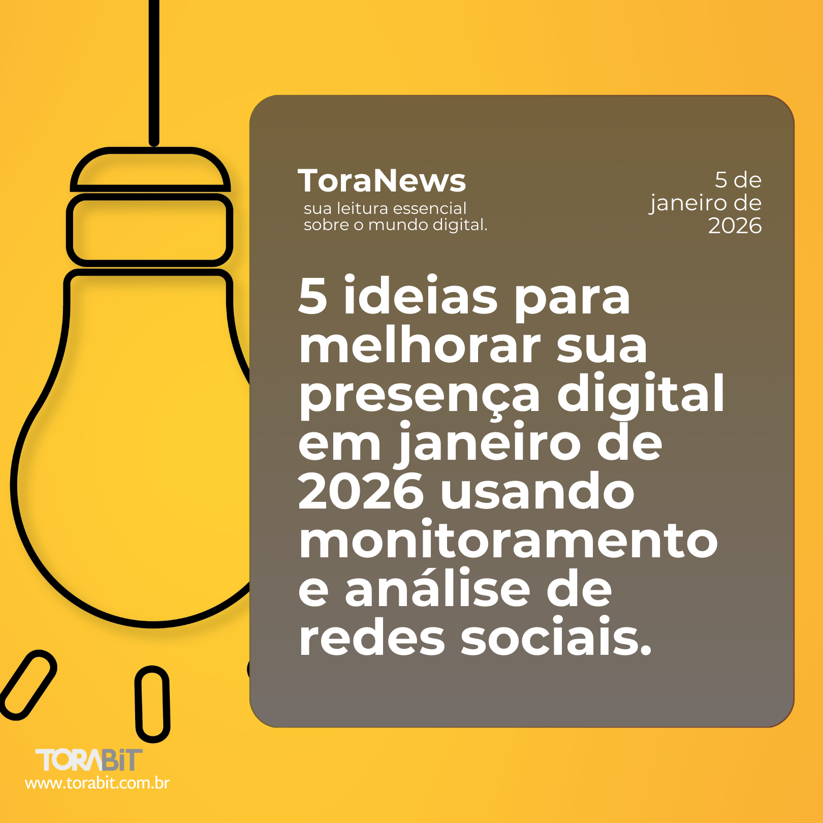 5 ideias para melhorar sua presença digital em janeiro de 2026